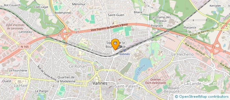 localisation de l'entreprise MADAME LAURENCE YANN à VANNES
