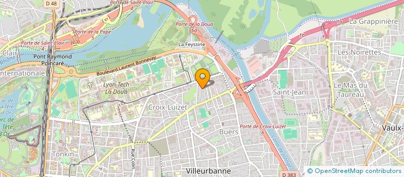 localisation de l'entreprise MADAME LAURENCE YOUYOUTTE  VILLEURBANNE