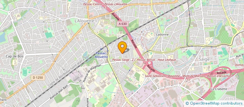 localisation de l'entreprise MADAME LAURENCIA LE GUERNIC  PESSAC