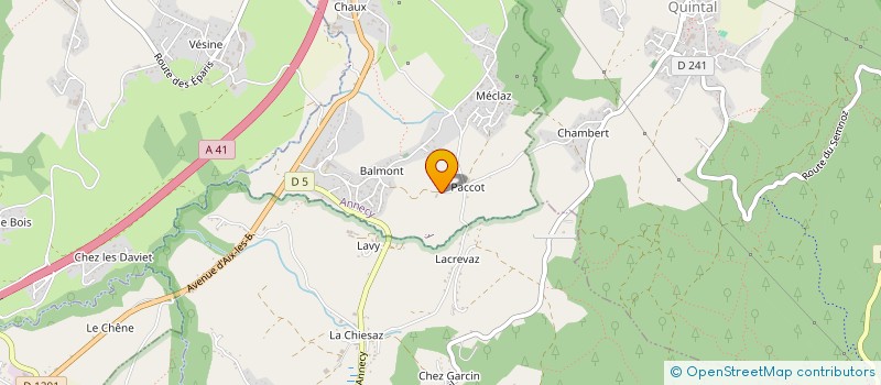 localisation de l'entreprise MADAME LAURENE AGUETTAND-PIEMONTAIS à ANNECY