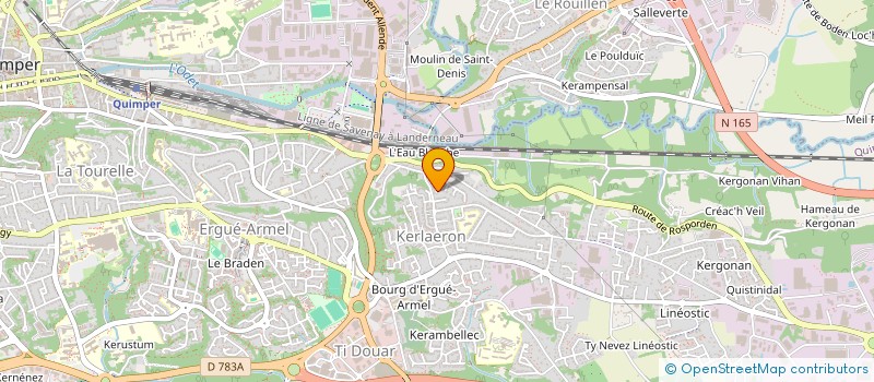 localisation de l'entreprise MADAME LAURENE ALLIO  QUIMPER