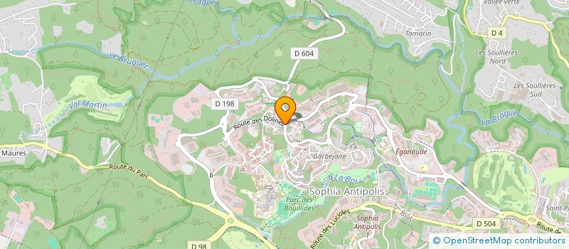 localisation de l'entreprise MADAME LAURENE AUBRY  VALBONNE