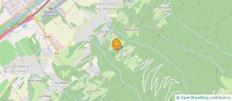 localisation de l'entreprise MADAME LAURENE BAUDET  NOTRE-DAME-DES-MILLIERES