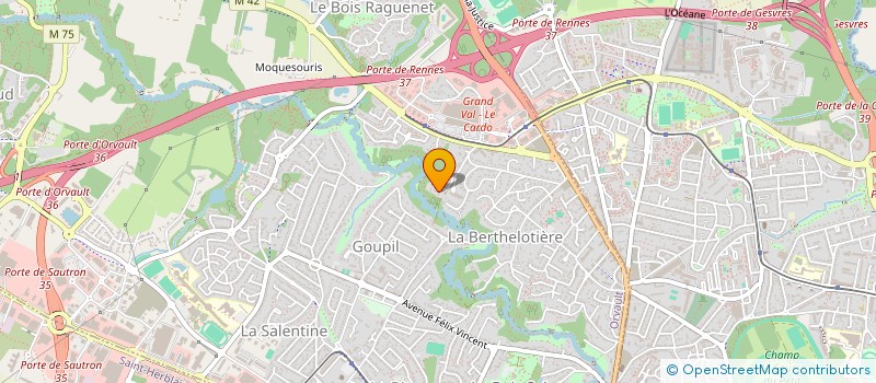 localisation de l'entreprise MADAME LAURENE BAUDOIN à ORVAULT