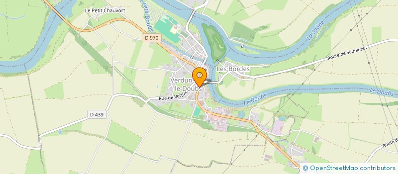 localisation de l'entreprise MADAME LAURENE BOISSELET à VERDUN-SUR-LE-DOUBS