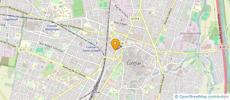 localisation de l'entreprise MADAME LAURENE BOURCIER  COLMAR