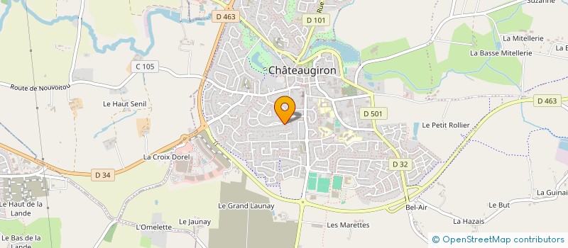 localisation de l'entreprise MADAME LAURENE CALVEZ  CHATEAUGIRON