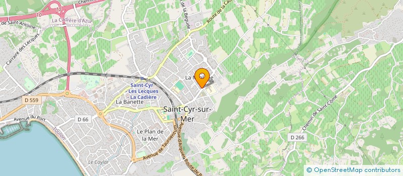 localisation de l'entreprise MADAME LAURENE CATANI à SAINT-CYR-SUR-MER