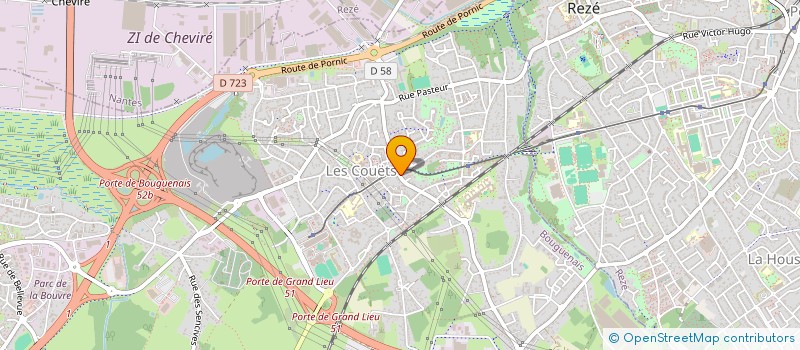 localisation de l'entreprise MADAME LAURENE COEURDACIER  BOUGUENAIS