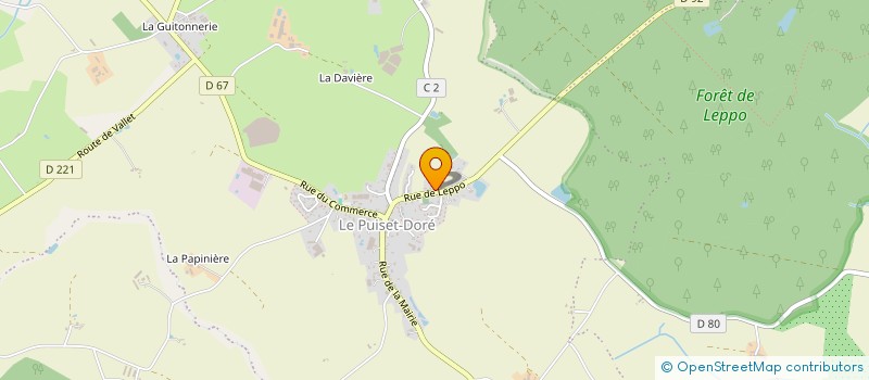 localisation de l'entreprise MADAME LAURENE COIFFARD à MONTREVAULT-SUR-EVRE