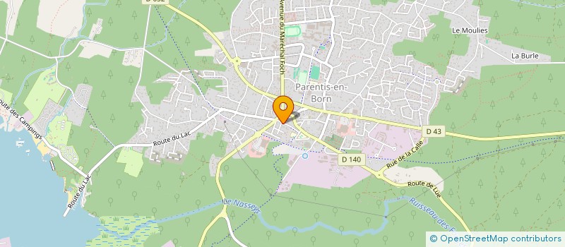 localisation de l'entreprise MADAME LAURENE DELON  PONTENX-LES-FORGES