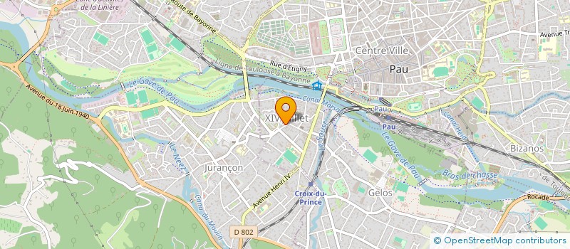 localisation de l'entreprise MADAME LAURENE DESJARDINS à PAU