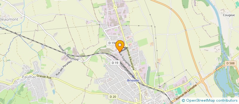 localisation de l'entreprise MADAME LAURENE ESCHALIER  BRIOUDE