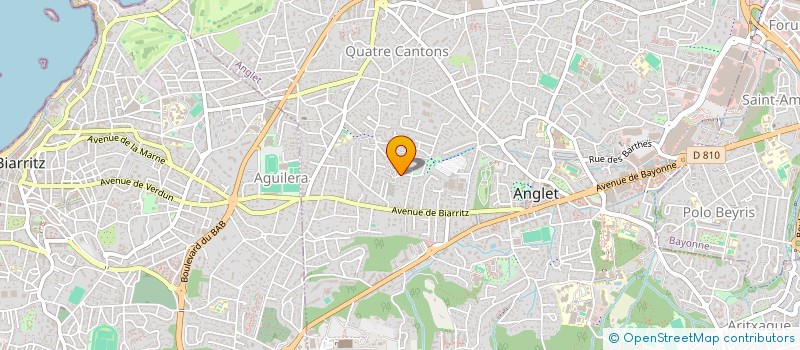 localisation de l'entreprise MADAME LAURENE FROUX  ANGLET