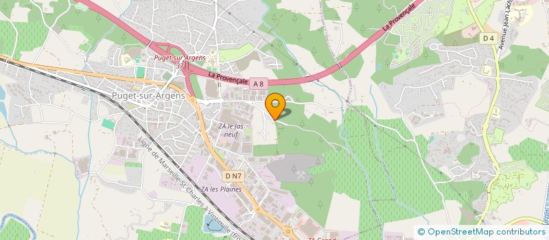 localisation de l'entreprise MADAME LAURENE GENEAU à PUGET-SUR-ARGENS