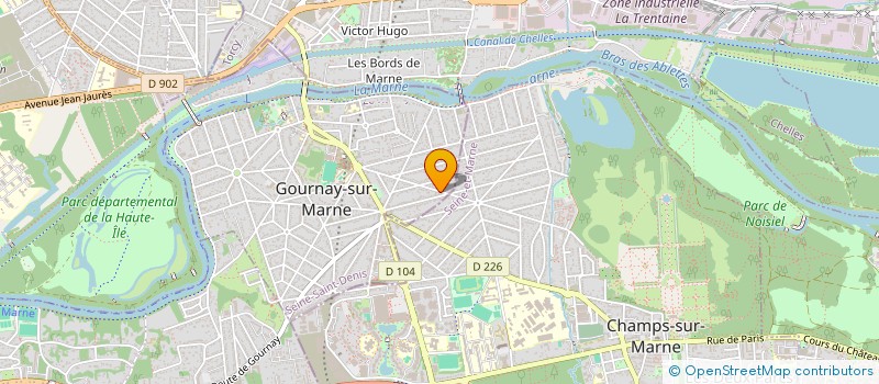localisation de l'entreprise MADAME LAURENE GOUJAT à GOURNAY-SUR-MARNE