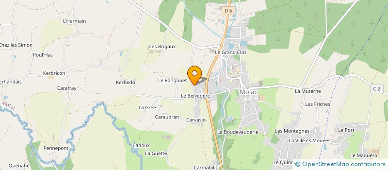 localisation de l'entreprise MADAME LAURENE GUENEGO à MOLAC