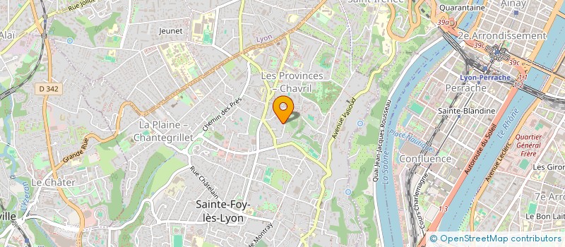 localisation de l'entreprise MADAME LAURENE GUERBOIS  SAINTE-FOY-LES-LYON