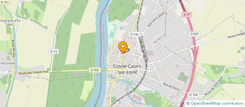 localisation de l'entreprise MADAME LAURENE GUERIN à COSNE-COURS-SUR-LOIRE