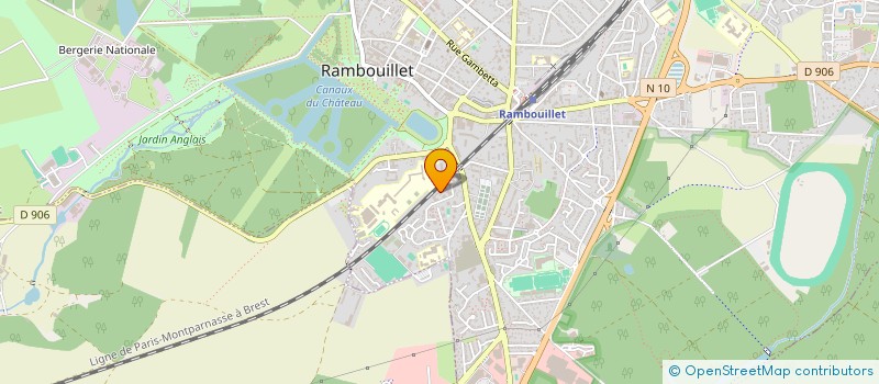 localisation de l'entreprise MADAME LAURENE GUILLIN  RAMBOUILLET