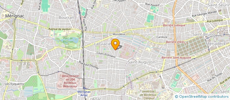 localisation de l'entreprise MADAME LAURENE GUISOLPHE  MERIGNAC