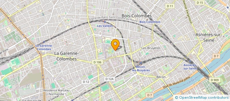 localisation de l'entreprise MADAME LAURENE HOUTIN  BOIS-COLOMBES