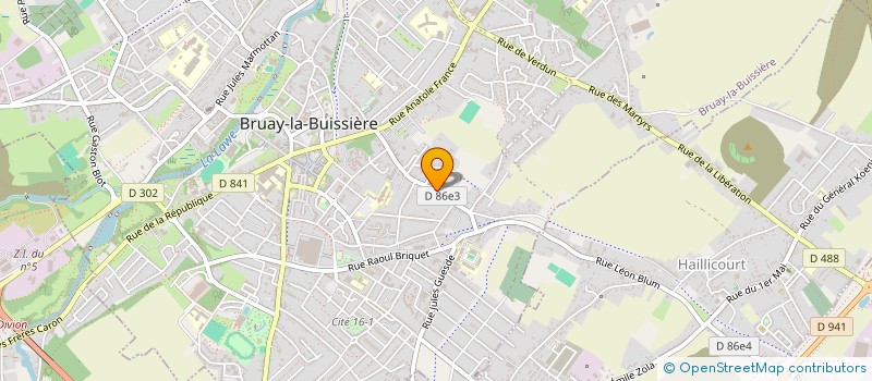 localisation de l'entreprise MADAME LAURENE HUPLIEZ  BRUAY-LA-BUISSIERE