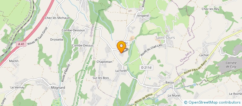 localisation de l'entreprise MADAME LAURENE JACQUIER à SAINT-OURS