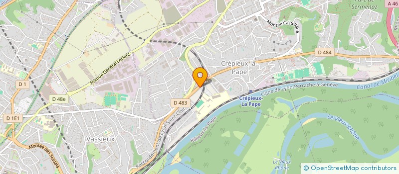 localisation de l'entreprise MADAME LAURENE JARLOT  RILLIEUX-LA-PAPE