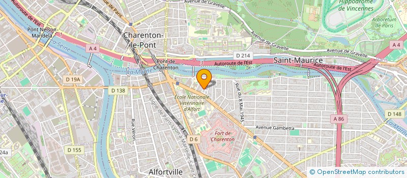 localisation de l'entreprise MADAME LAURENE JIMENEZ  MAISONS-ALFORT