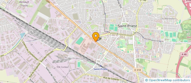 localisation de l'entreprise MADAME LAURENE JOVER  SAINT-PRIEST