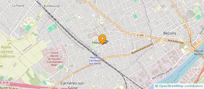 localisation de l'entreprise MADAME LAURENE LAMY à COLOMBES