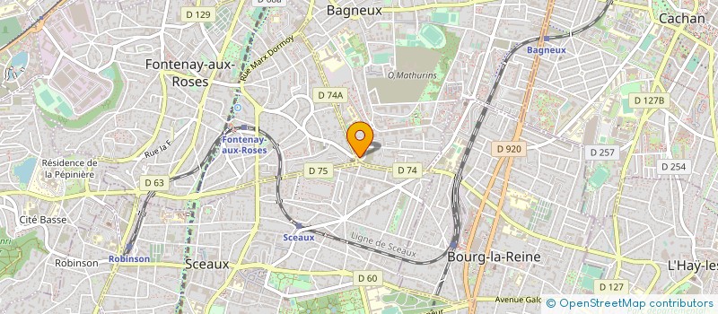 localisation de l'entreprise MADAME LAURENE LEFEBVRE à BAGNEUX