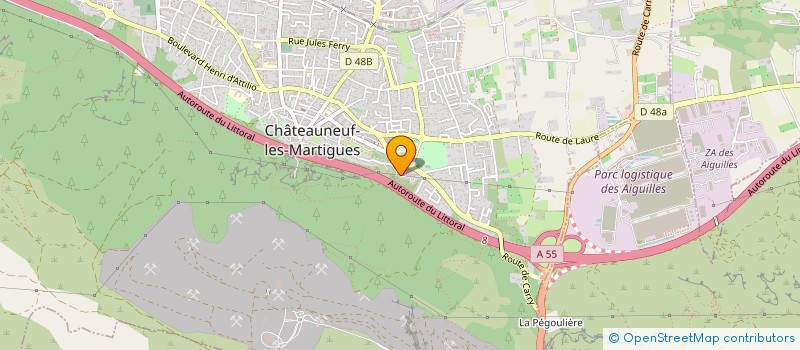 localisation de l'entreprise MADAME LAURENE LEMBO  CHATEAUNEUF-LES-MARTIGUES