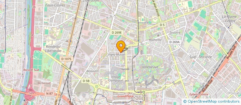 localisation de l'entreprise MADAME LAURENE MARTEL à GRENOBLE