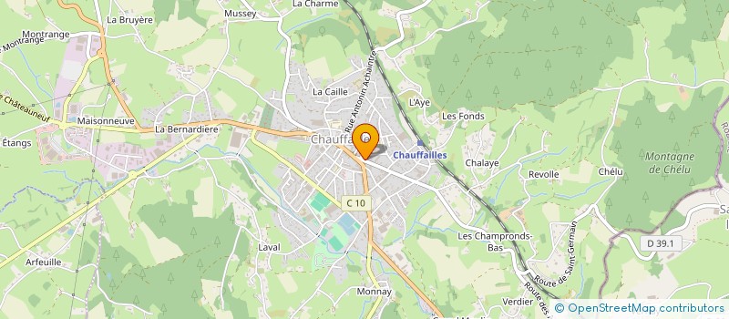localisation de l'entreprise MADAME LAURENE MARTIN à CHAUFFAILLES