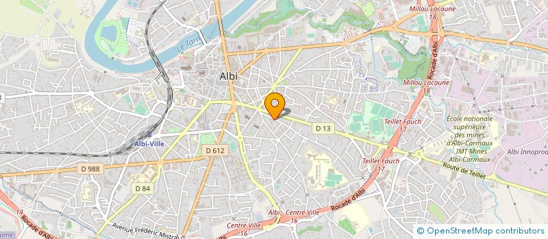 localisation de l'entreprise MADAME LAURENE MENET à ALBI