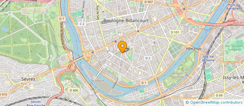 localisation de l'entreprise MADAME LAURENE PALLU à BOULOGNE-BILLANCOURT