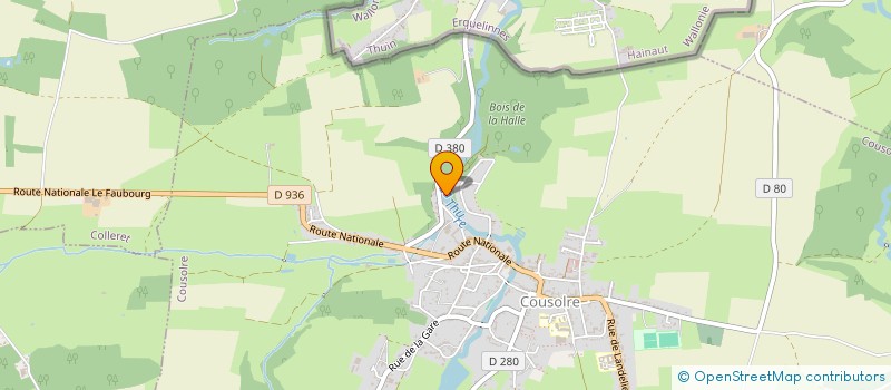 localisation de l'entreprise MADAME LAURENE PHILIPPE  COUSOLRE