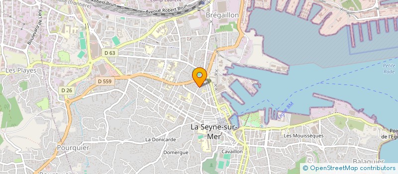 localisation de l'entreprise MADAME LAURENE PINTE à LA SEYNE-SUR-MER
