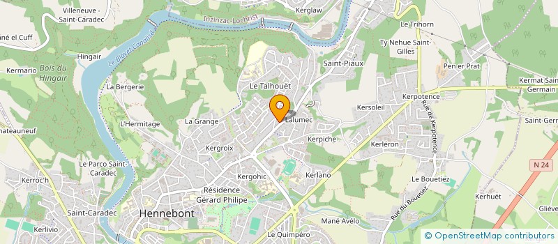 localisation de l'entreprise MADAME LAURENE QUINTIN à HENNEBONT