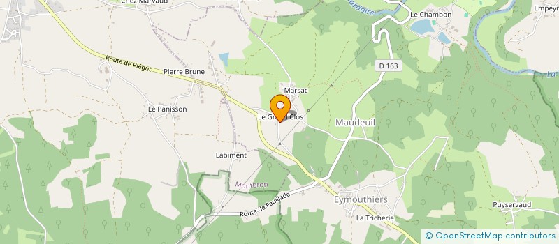 localisation de l'entreprise MADAME LAURENE ROCHE à EYMOUTHIERS