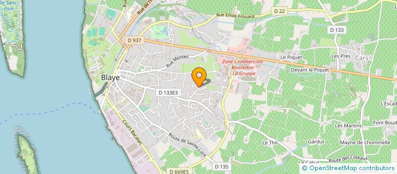 localisation de l'entreprise MADAME LAURENE RUE à BLAYE