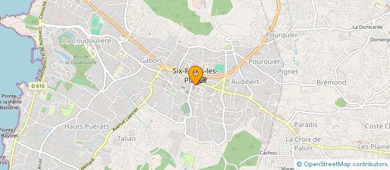 localisation de l'entreprise MADAME LAURENE VIALATTE à SIX-FOURS-LES-PLAGES