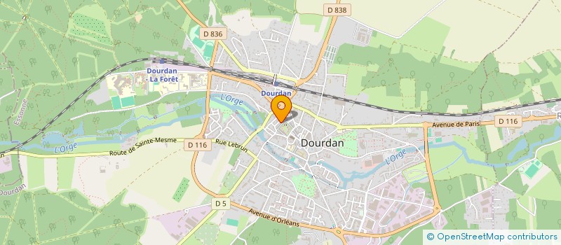 localisation de l'entreprise MADAME LAURENE VIVIER à DOURDAN