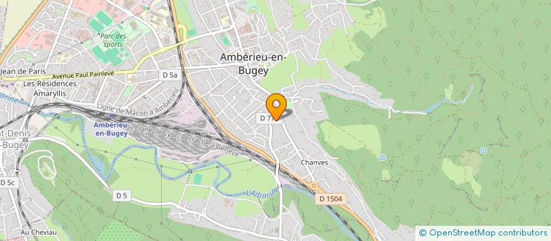 localisation de l'entreprise MADAME LAURENNE ATTENCIA  AMBERIEU-EN-BUGEY