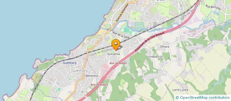 localisation de l'entreprise MADAME LAURENNE GAGNAIRE  BIDART