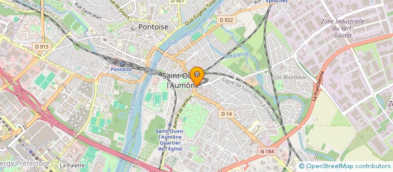 localisation de l'entreprise MADAME LAURENNE MARIE LHUILLIER  SAINT-OUEN-L'AUMONE