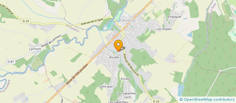 localisation de l'entreprise MADAME LAURENT BARES  LEVIGNAC