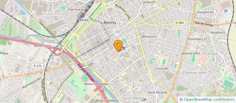 localisation de l'entreprise MADAME LAURENT MATHIEU  REIMS